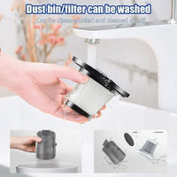 3 in 1 Portable Electric Nail Drill Professional Cleaner Dust Collection /Lighting Car Vacuum 120W High-Power Handheld Wireless Vacuum Cleaner Home Car Dual USB Rechargeable (Black)