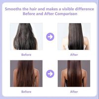 Rechargeable Mini Hair Straightener Comb Brush, Travel Portable USB Charging Cordless Hair Straightener Brush, Three Temperature Adjustments Flat Iron Comb