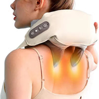 Neck and Back Massager, Neck Massager with Heating, Body Massager for Body Aches and Pains Relief, Electric Wearable 5D Cervical Neck Massage Machine for Deep Tissue Neck, Back, Shoulders, Waist and Legs